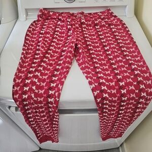 Joe Boxer Red and White Pants